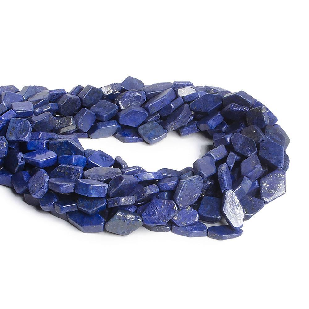 8x6mm-12x8mm Lapis Lazuli Straight Drilled Plain Kite Beads 13.5 inch 30 pieces - The Bead Traders