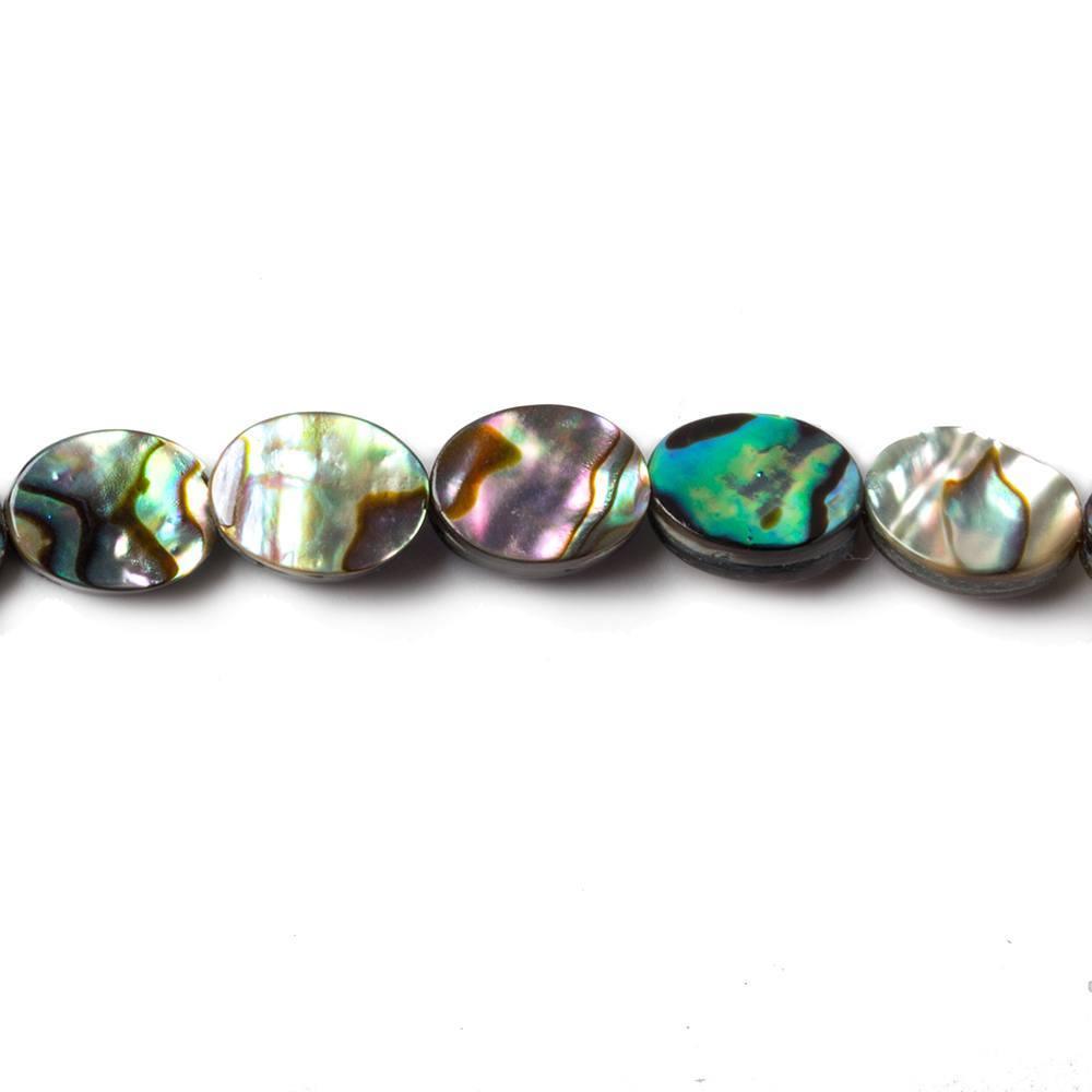 8x6mm Abalone plain oval beads 15.5 inch 49 pieces - The Bead Traders