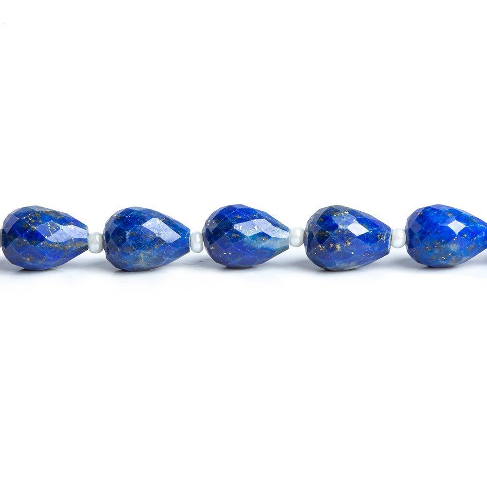 8x6mm Lapis Lazuli Faceted Teardrop Beads 6 inch 16 pieces - The Bead Traders