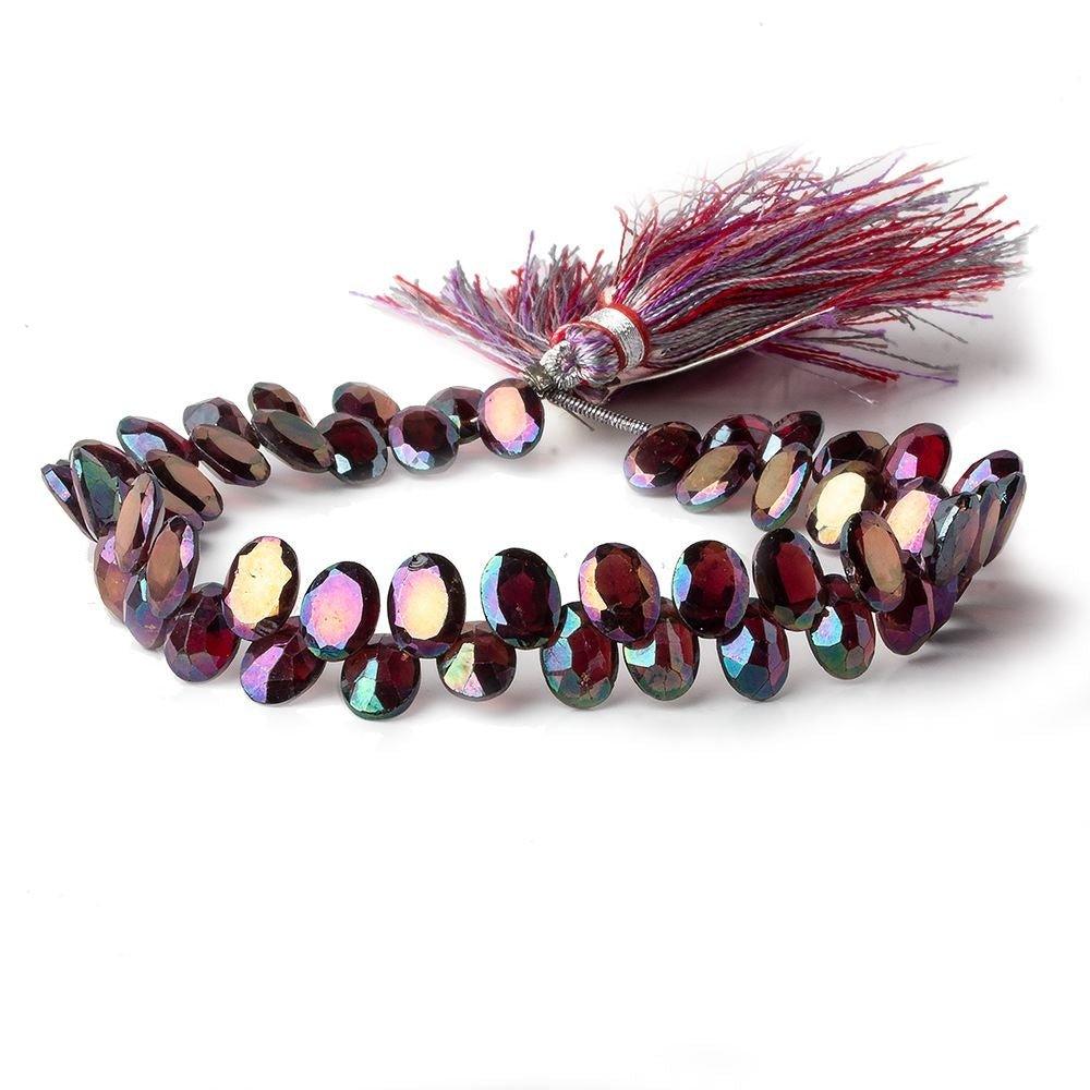 8x6mm Mystic Garnet Faceted Oval Beads 55 pieces - The Bead Traders