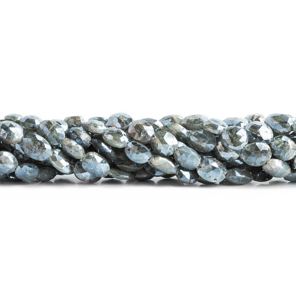 8x6mm Mystic Sapphire Faceted Oval Beads 16 inch 55 pieces - The Bead Traders