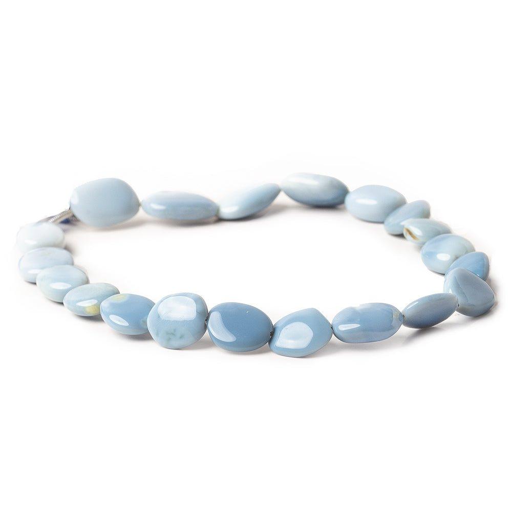 8x7-11x8mm Owyhee Denim Blue Opal plain nugget beads 8 inch 20 pieces - The Bead Traders