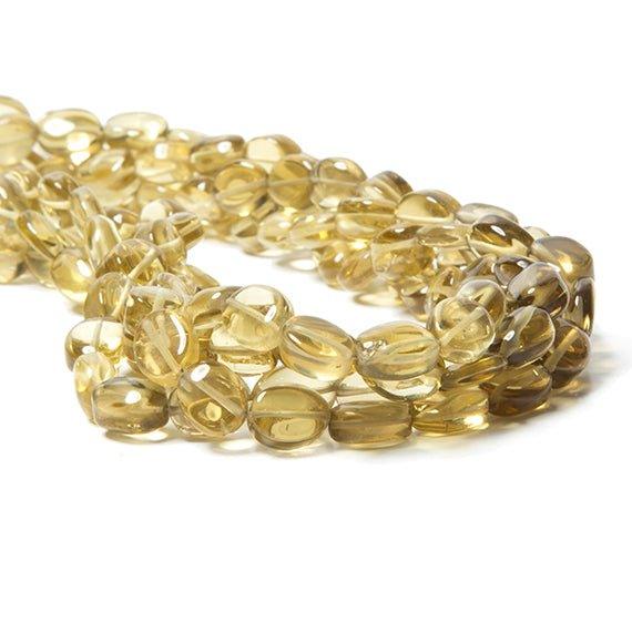 9x7-10x8mm Honey Quartz plain oval beads 16 inches 41 pieces - The Bead Traders