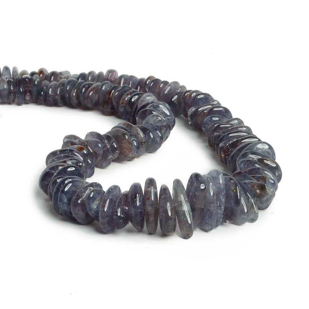 9x7mm-15x8mm Tanzanite center drilled plain nugget beads 16 inch 128 pieces - The Bead Traders