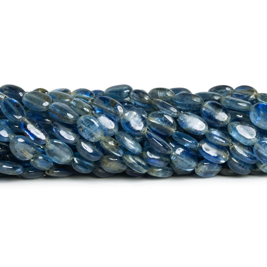 9x7mm Kyanite Plain Ovals 15 inch 43 beads - The Bead Traders