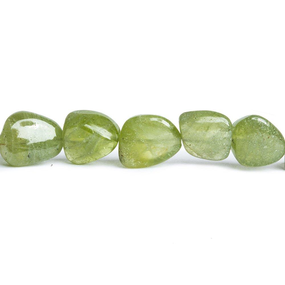 Afghani Peridot Plain Nugget Beads 14 inch 35 pieces - The Bead Traders