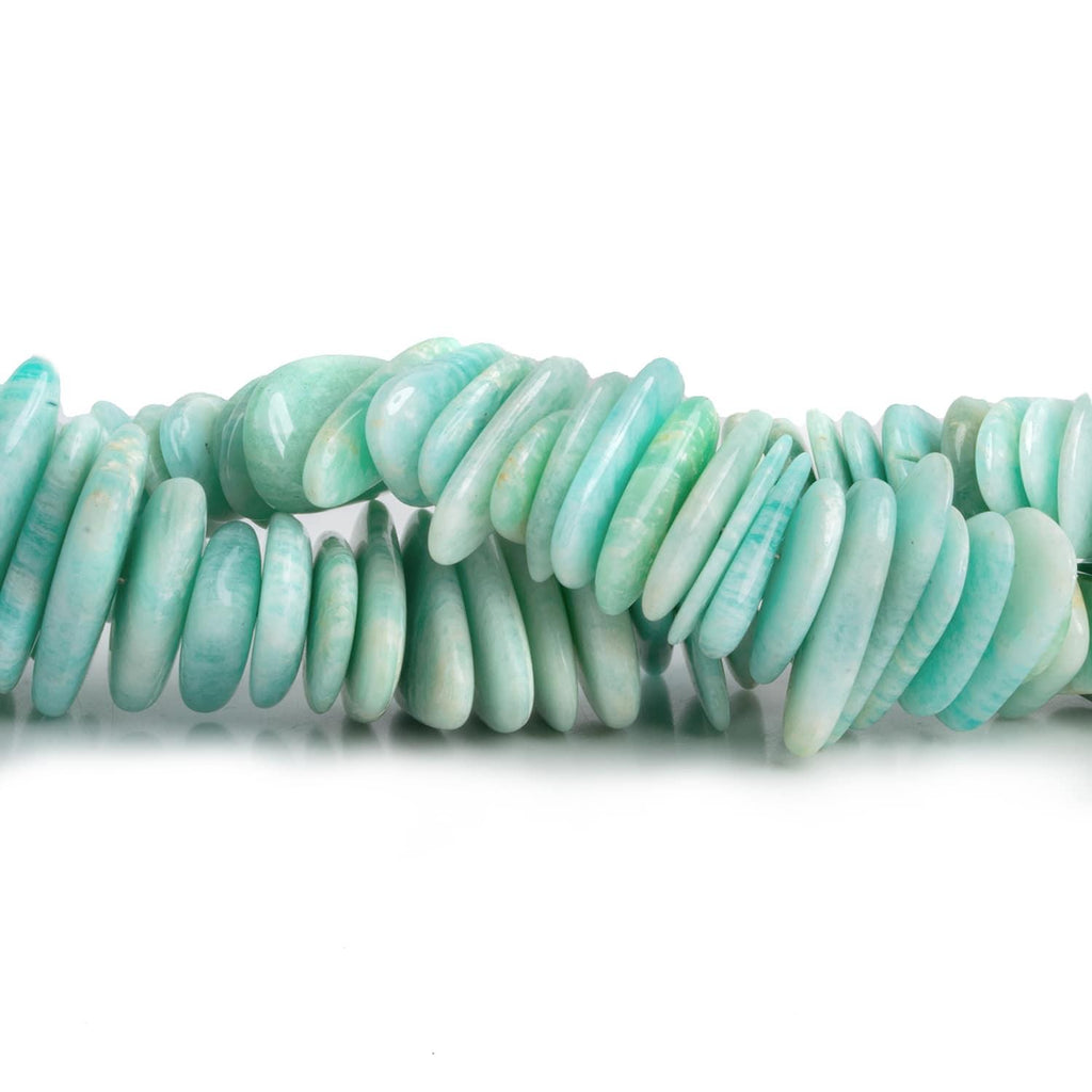 Amazonite Long Chips 7.5 inch 55 beads - The Bead Traders
