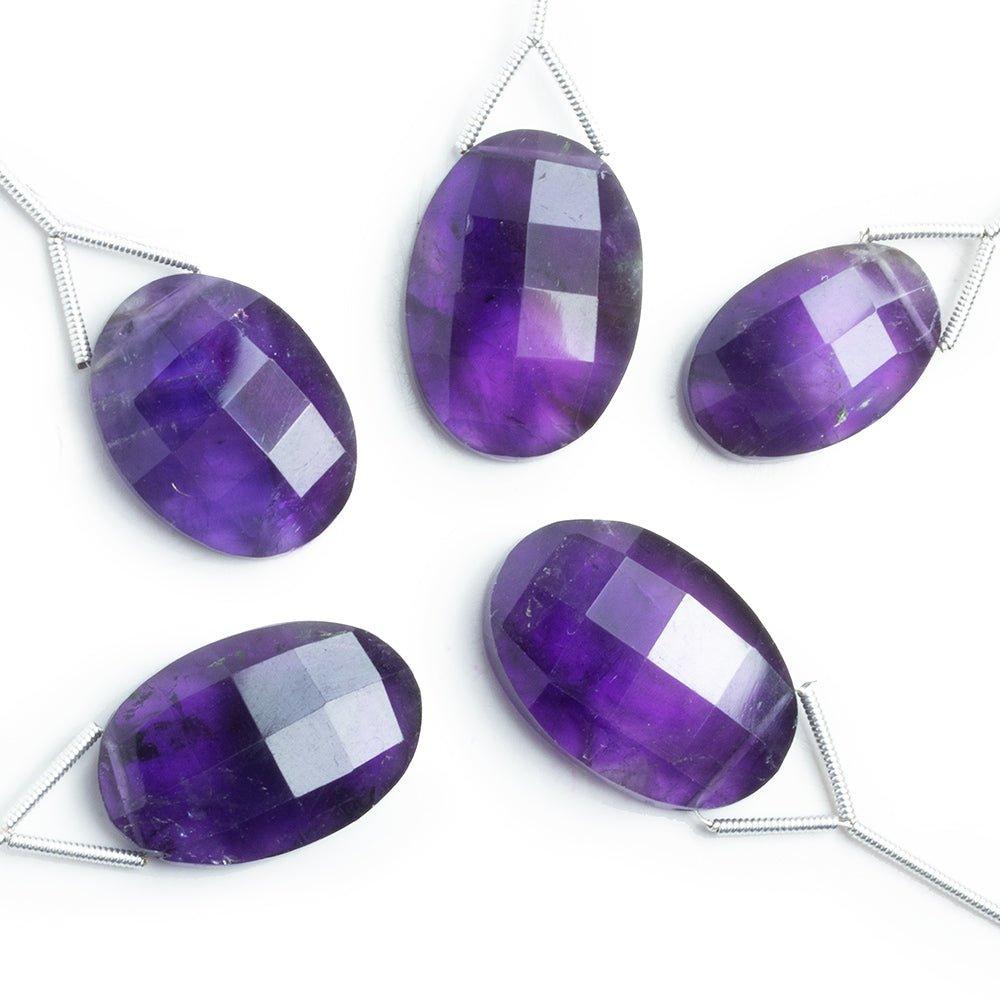 Amethyst Faceted Oval Focal Bead 1 Piece - The Bead Traders