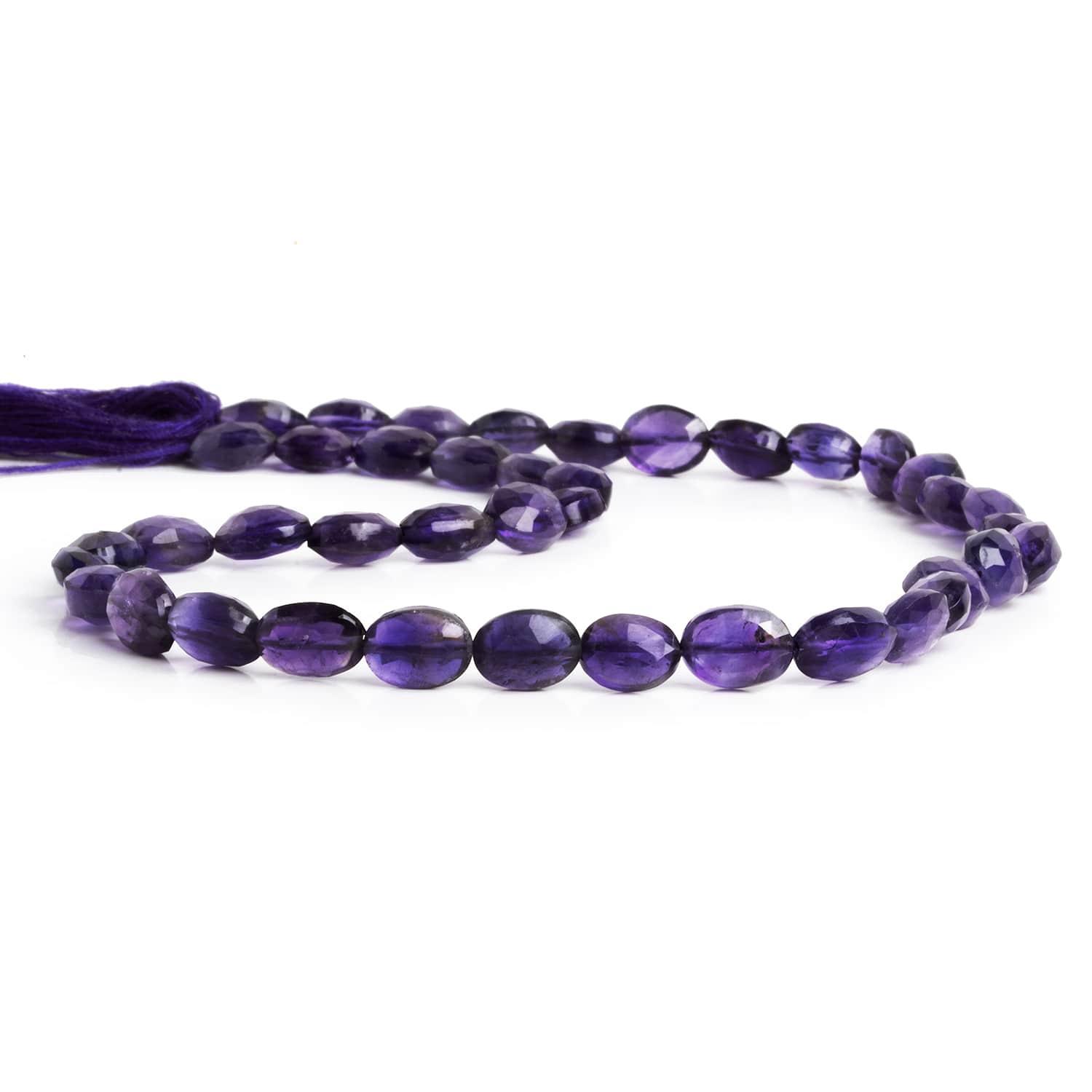 Amethyst Faceted Ovals 14 inch 30 beads - The Bead Traders