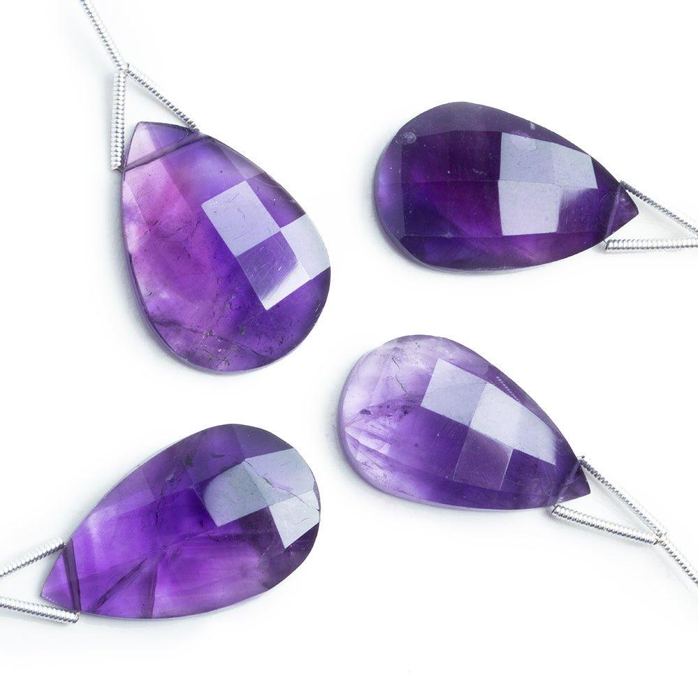 Amethyst Faceted Pear Focal Bead 1 Piece - The Bead Traders
