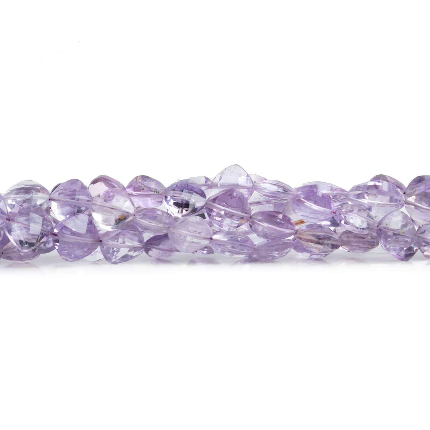 Amethyst Faceted Pillows 8 inch 28 beads - The Bead Traders