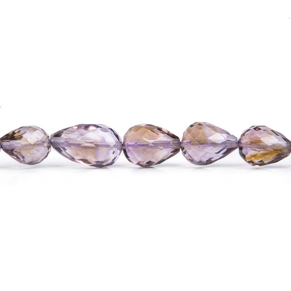 Amethyst Straight Drilled Teardrop Beads 16 inch 55 pieces - The Bead Traders