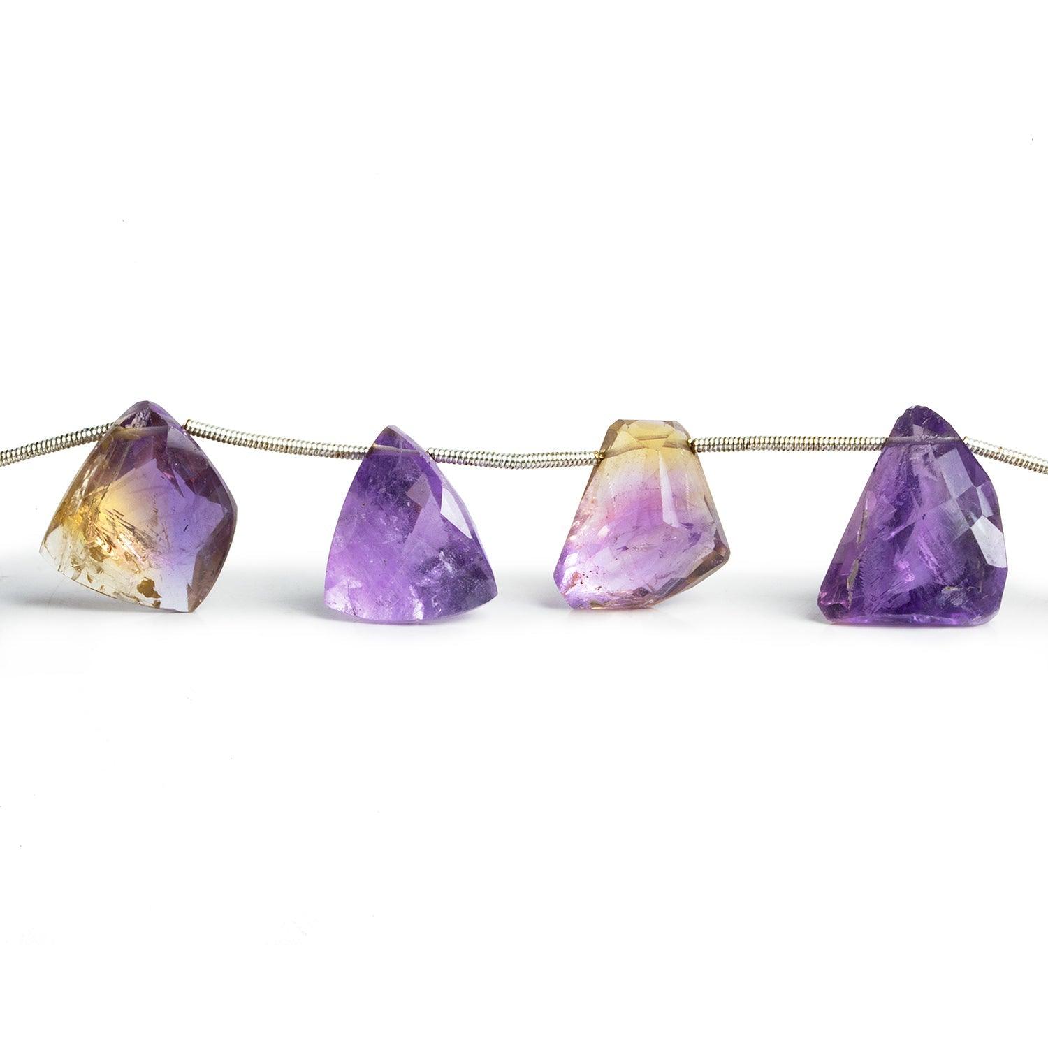 Ametrine Faceted Nuggets 9 inch 13 beads - The Bead Traders