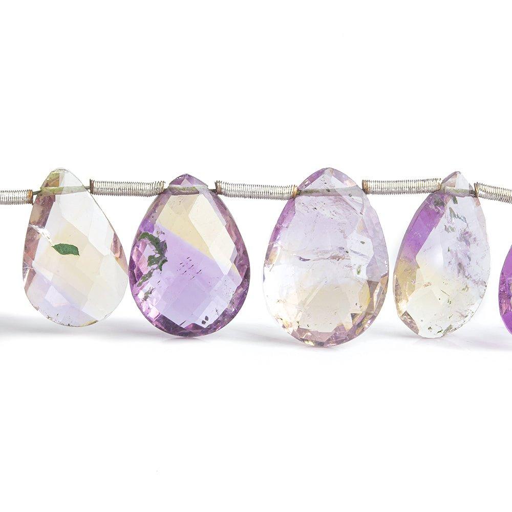 Ametrine Faceted Pear Beads 8 inch 22 pieces - The Bead Traders