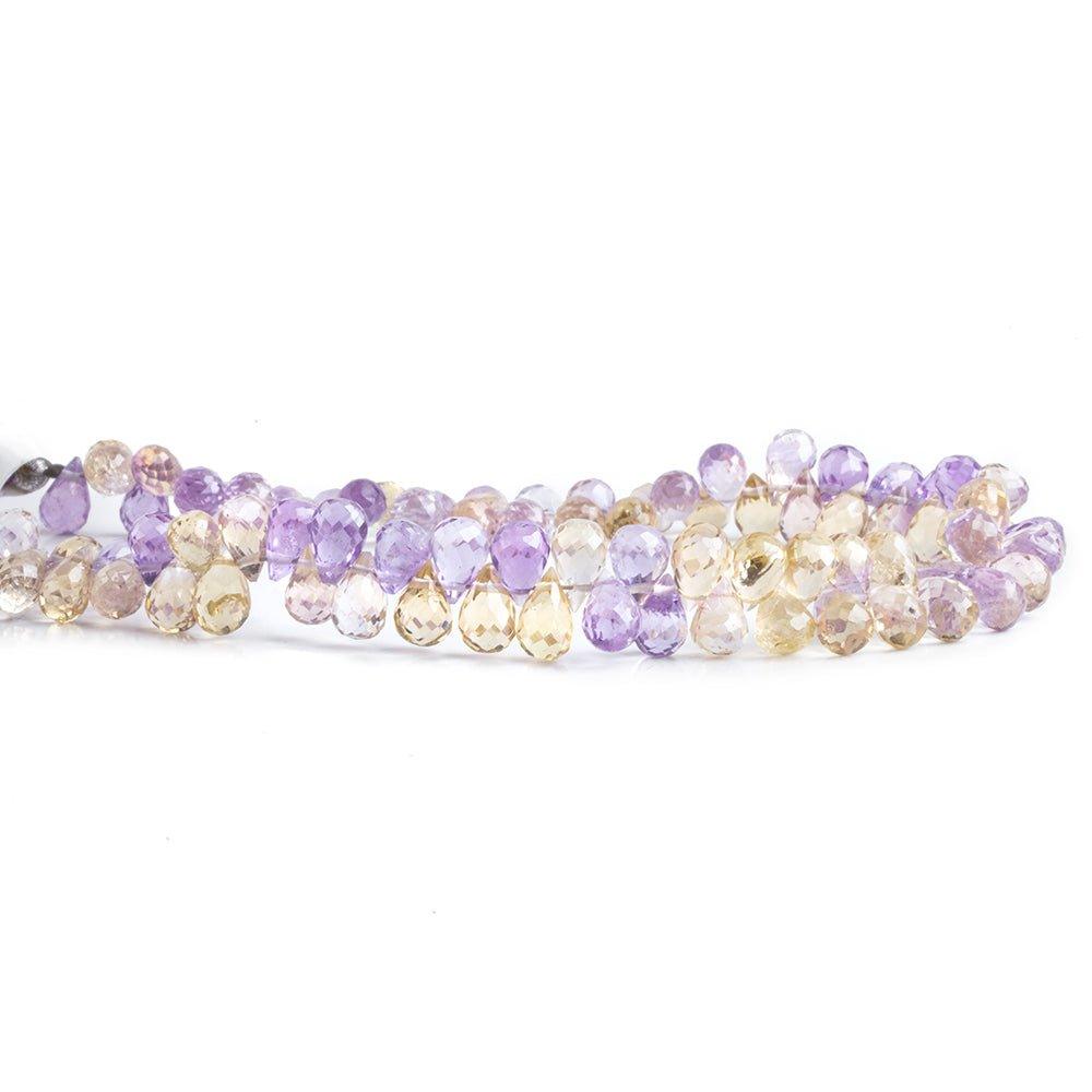 Ametrine Faceted Teardrop Beads 8.5 inch 87 pieces - The Bead Traders