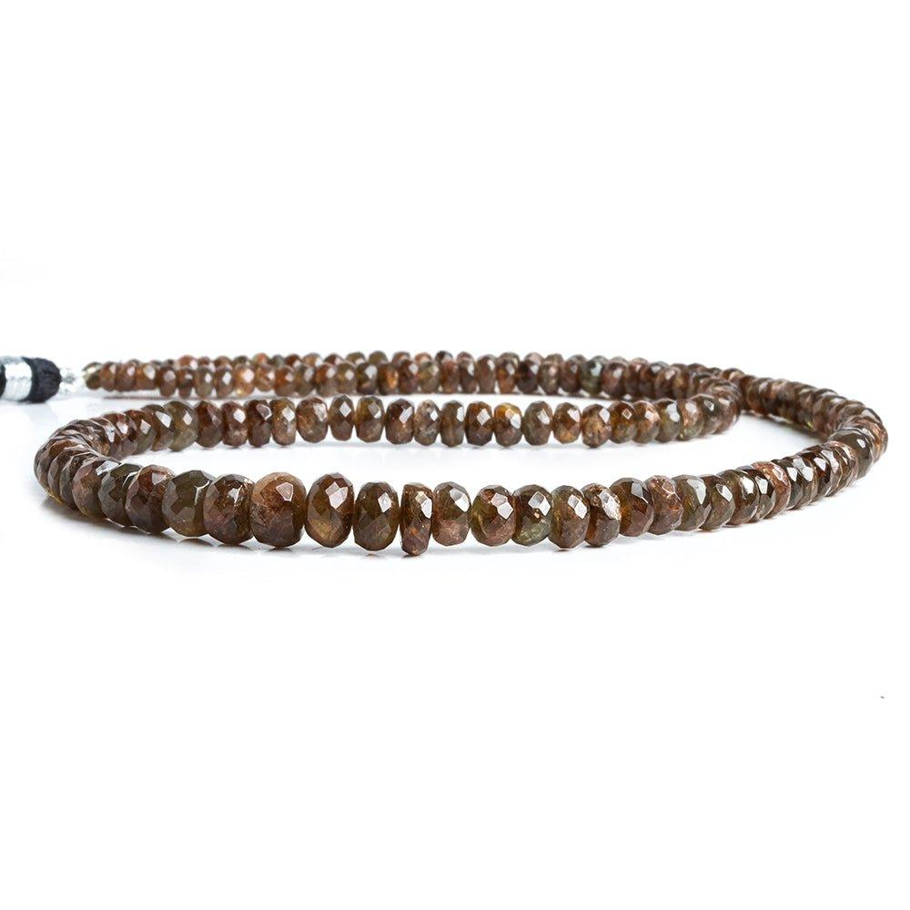 Andalusite Faceted Rondelle Beads 18 inch 150 pieces - The Bead Traders