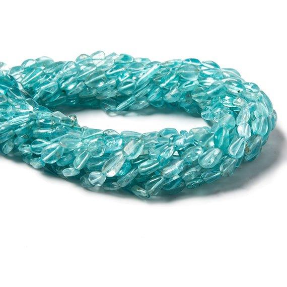 Apatite Plain Pear Beads 13 inches 51 pieces - The Bead Traders