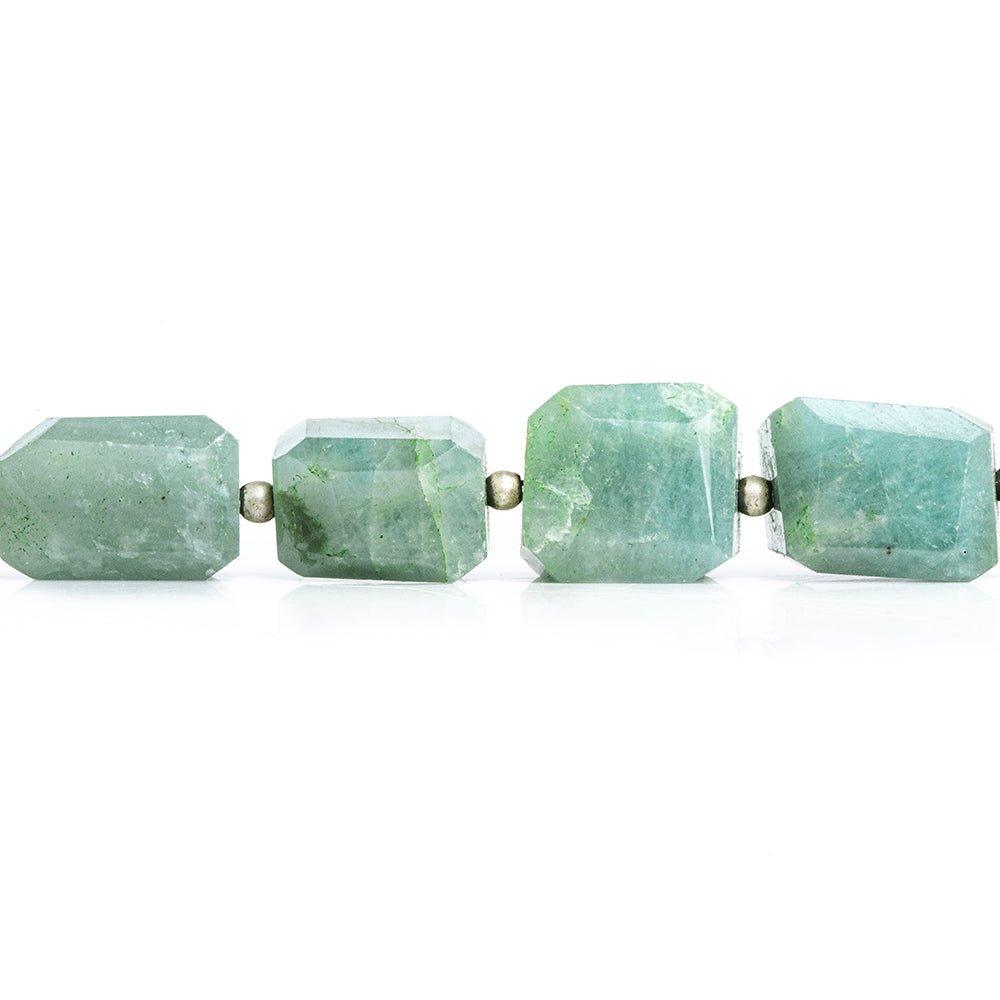 Aquamarine Faceted Nugget Beads 9.5 inch 17 pieces - The Bead Traders