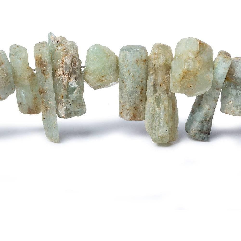 Aquamarine Side Drilled Natural Crystal 15 inch 70 pieces 6x5-16x6mm - The Bead Traders