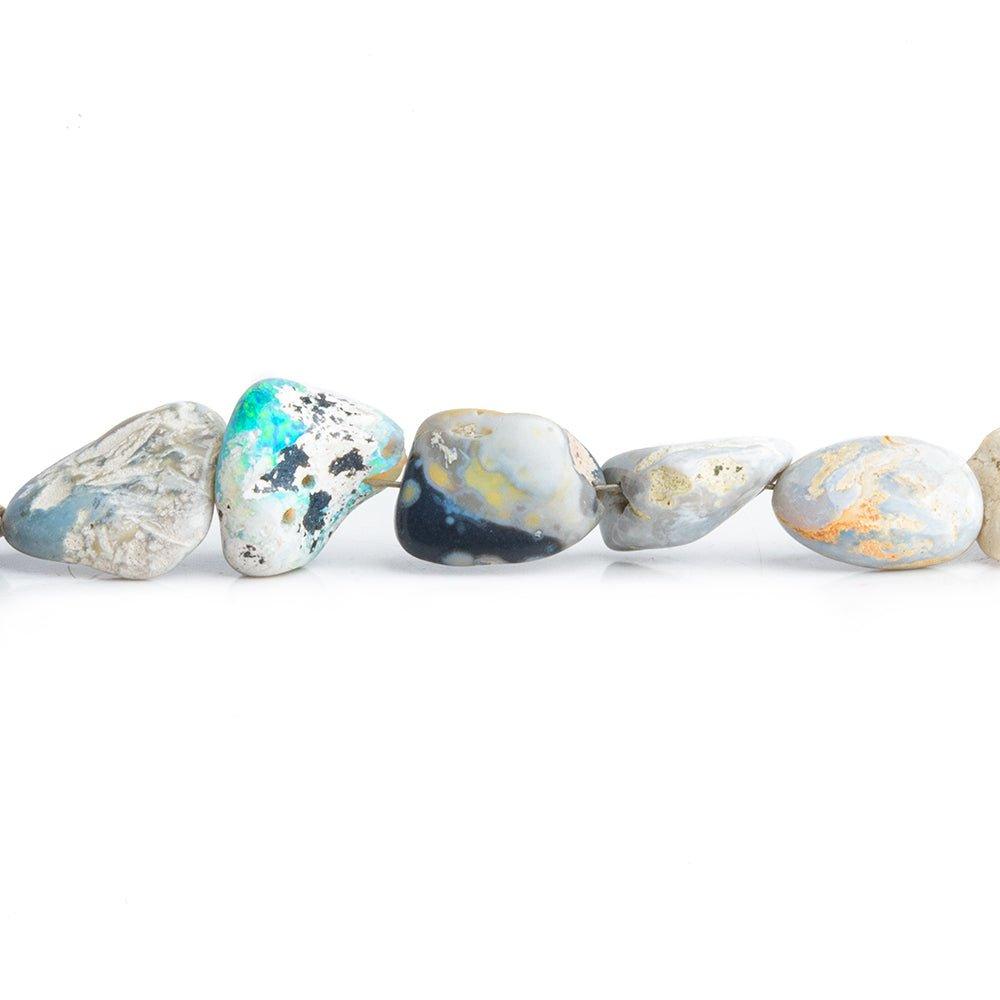 Australian Boulder Opal Plain Nugget Beads 18 inch 50 pieces - The Bead Traders