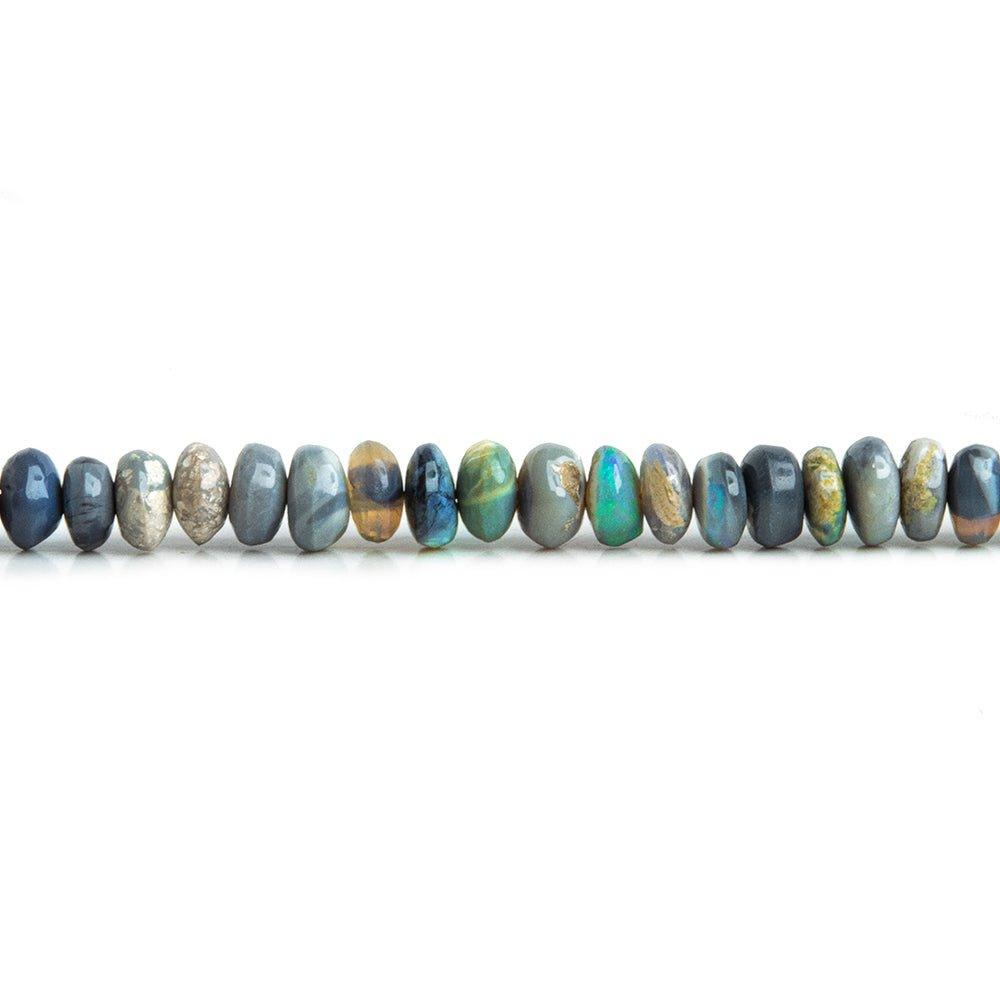Australian Opal Plain Rondelle Beads 16 inch 190 pieces - The Bead Traders