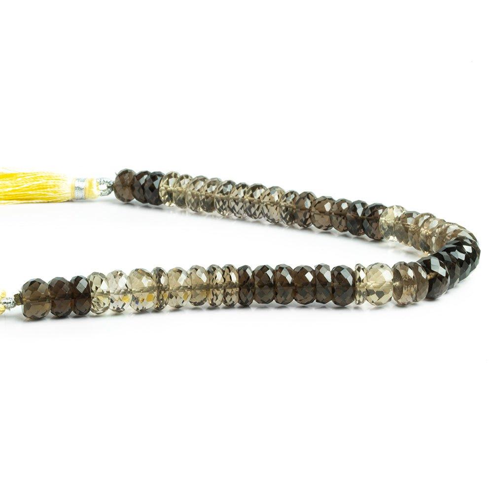 Bi Color Quartz Faceted Rondelle Beads 8 inch 55 pieces - The Bead Traders