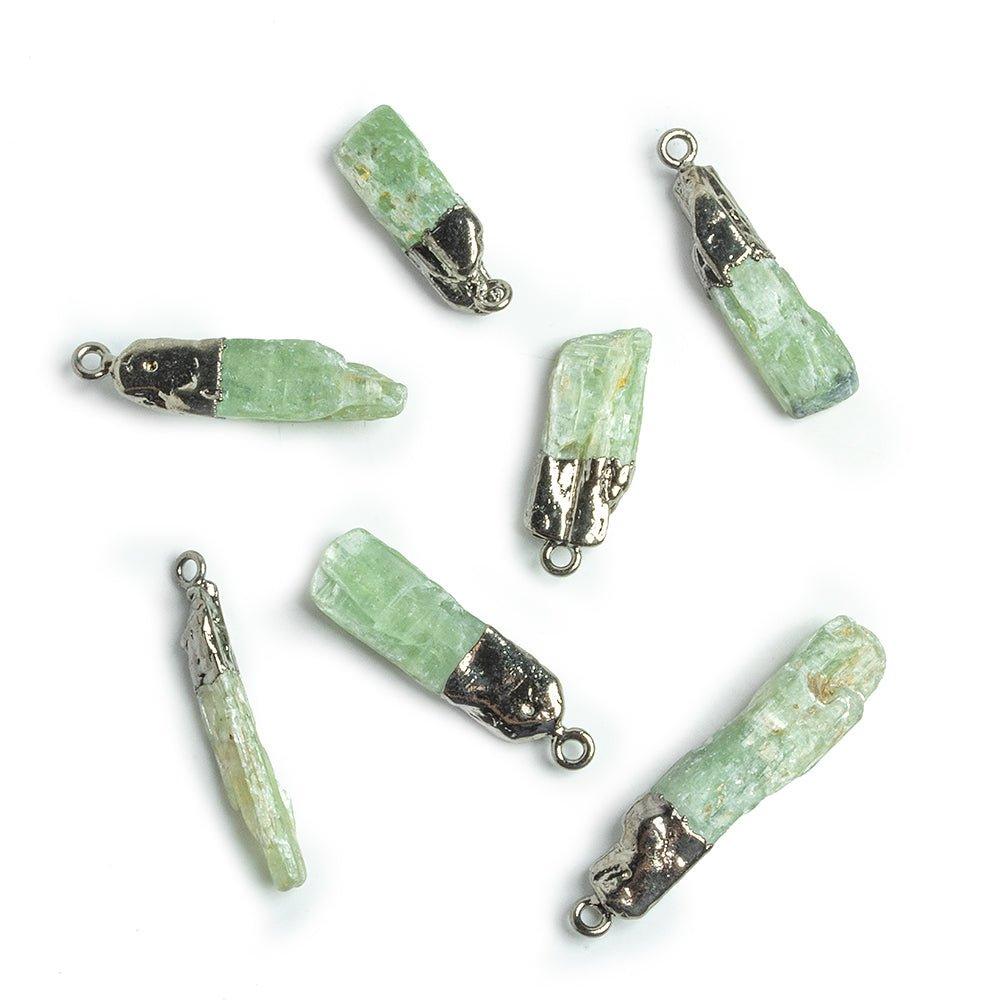 Black Gold Leafed Green Kyanite Crystal Pendant - The Bead Traders