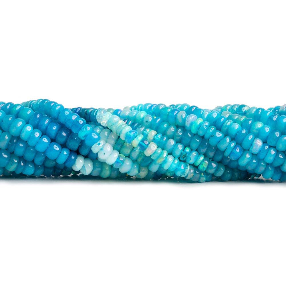 Blue Ethiopian Opal Beads 16 inch 185 pieces - The Bead Traders