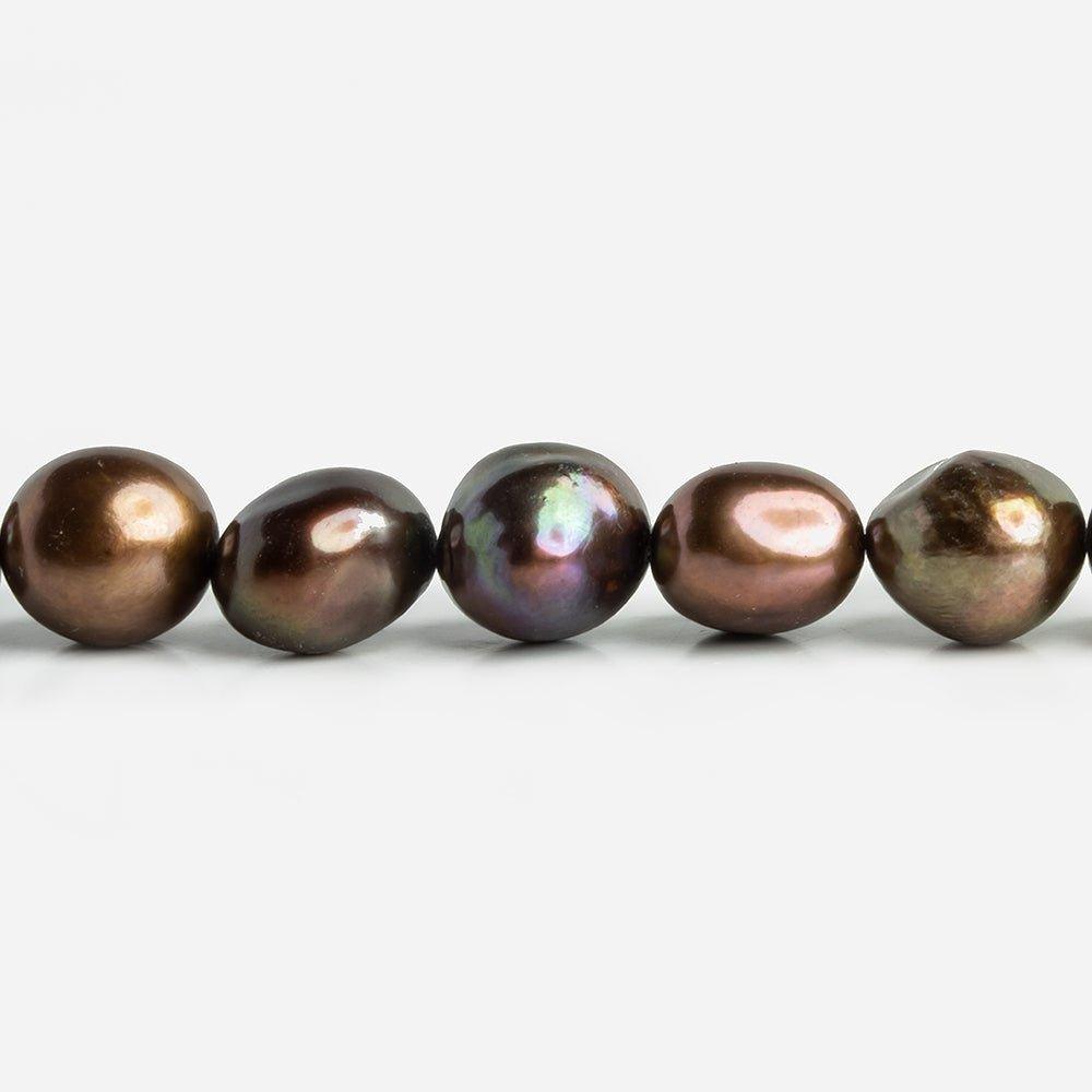 Brown Peacock Baroque Freshwater Pearls 16 inch 45 pieces - The Bead Traders
