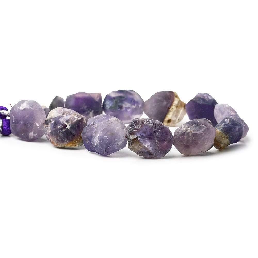 Cape Amethyst Beads Tumbled Hammer Faceted Oval 8 inch 12 pieces - The Bead Traders