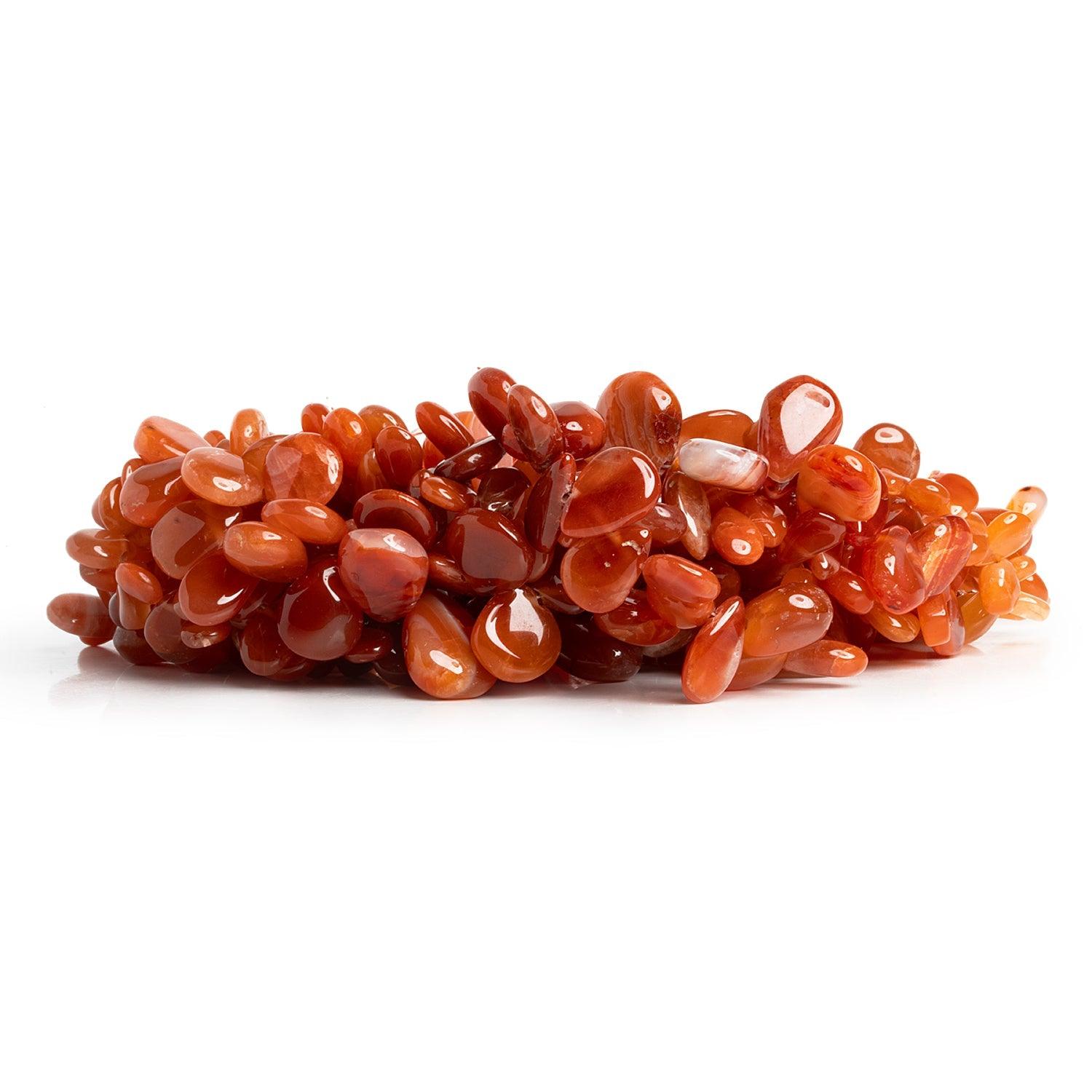 Carnelian Plain Pears - Lot of 5 - The Bead Traders