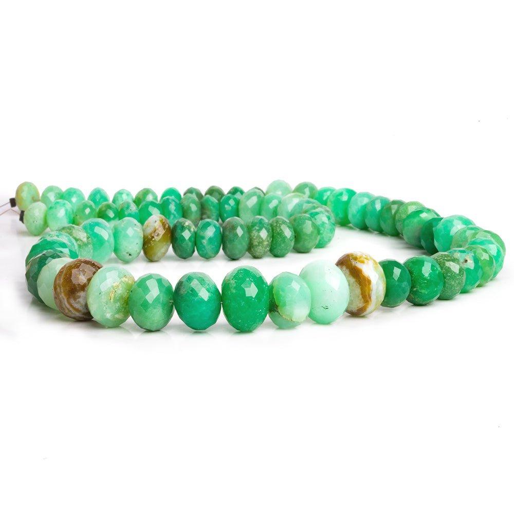 Chrysoprase Faceted Rondelle Beads 17 inch 70 pieces - The Bead Traders