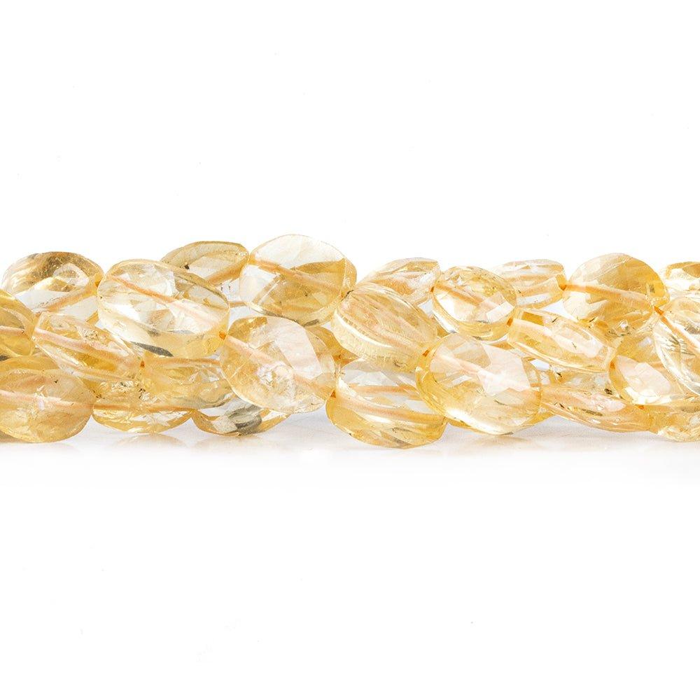 Citrine Faceted Oval Beads 14 inch 35 pieces - The Bead Traders