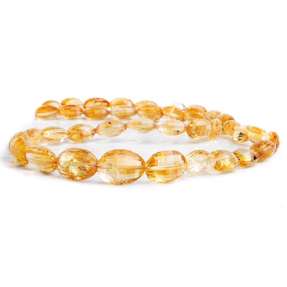 Citrine Faceted Oval Beads 16 inch 39 pieces - The Bead Traders