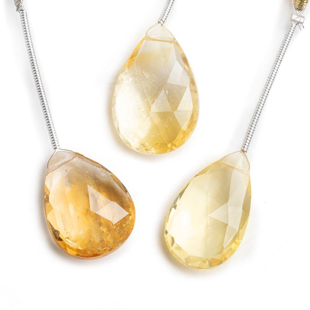 Citrine Faceted Pear Focal Bead 1 Piece - The Bead Traders