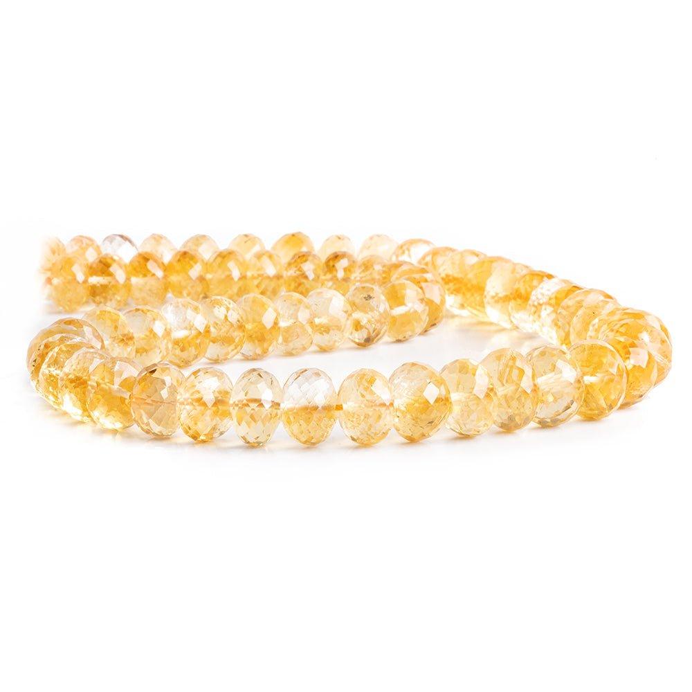 Citrine Faceted Rondelle Beads 16 inch 60 pieces - The Bead Traders