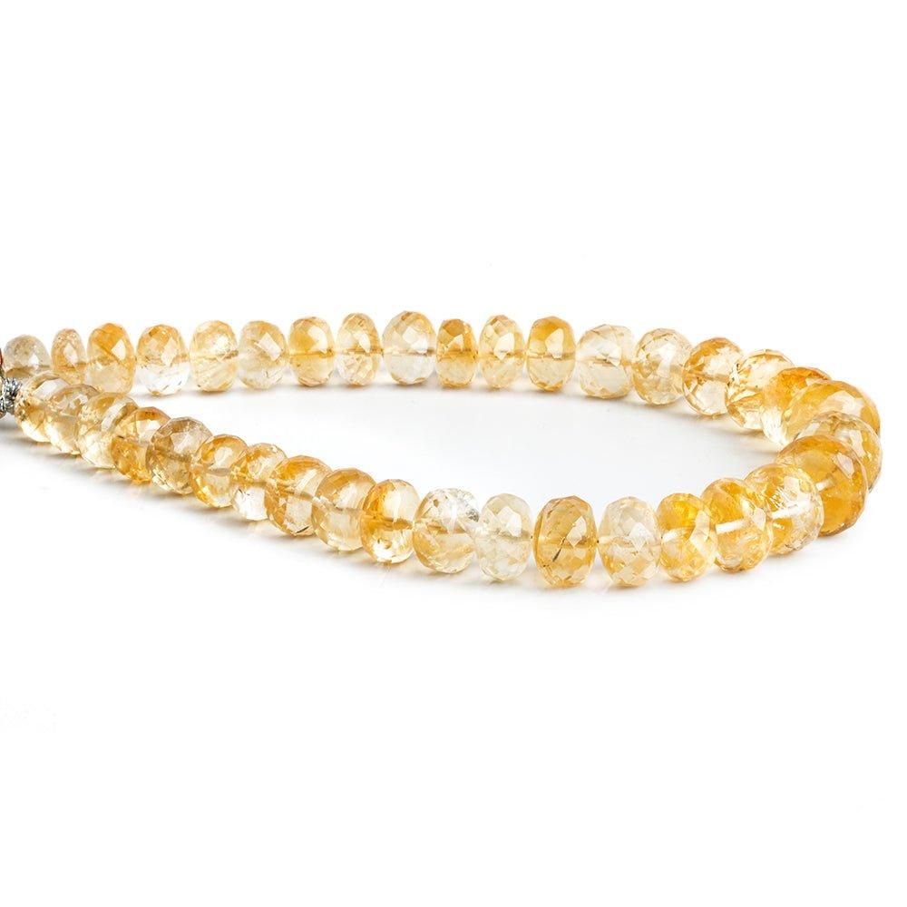 Citrine Faceted Rondelle Beads 9.5 inch 35 pieces - The Bead Traders