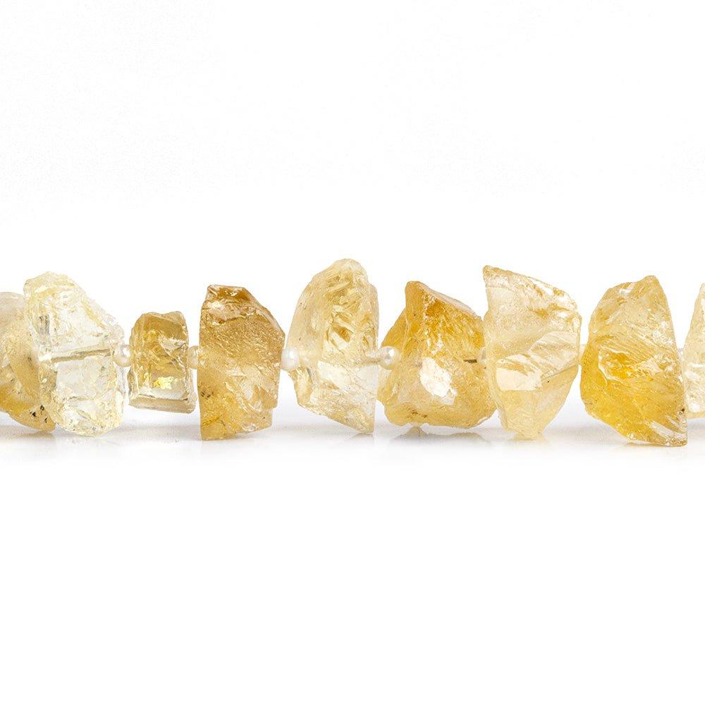 Citrine Hammer Faceted Nugget Beads 10 inch 35 pieces - The Bead Traders