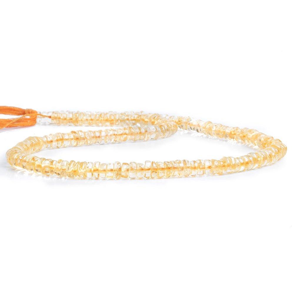 Citrine Plain Heishi Beads 14 inch 140 pieces - The Bead Traders