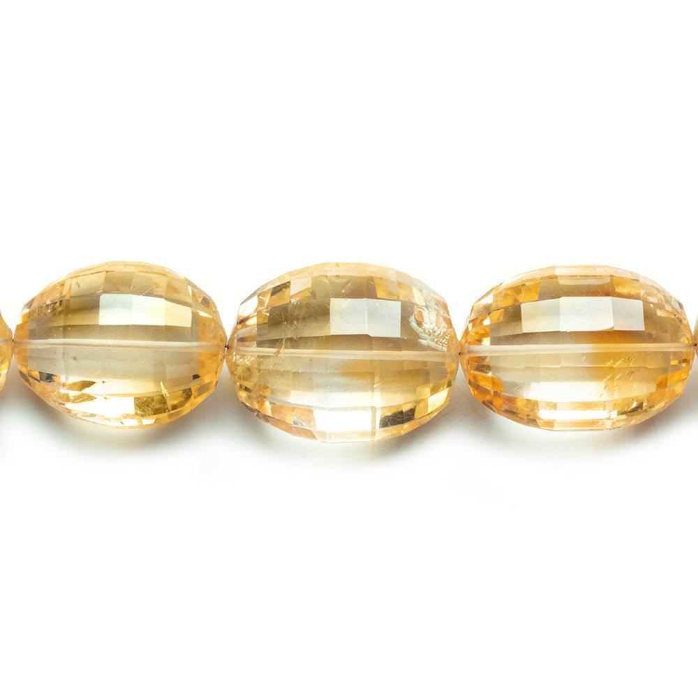 Citrine Straight Drilled Faceted Ovals 17 inch 21 pieces - The Bead Traders