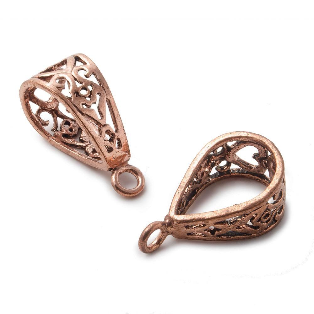 Copper Bail Art Deco Design Set of 2 - The Bead Traders