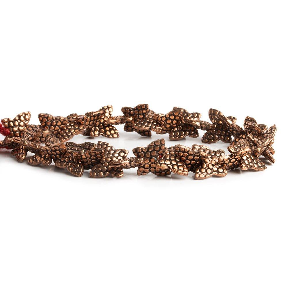 Copper Textured Butterfly Beads 8 inch 34 pieces - The Bead Traders