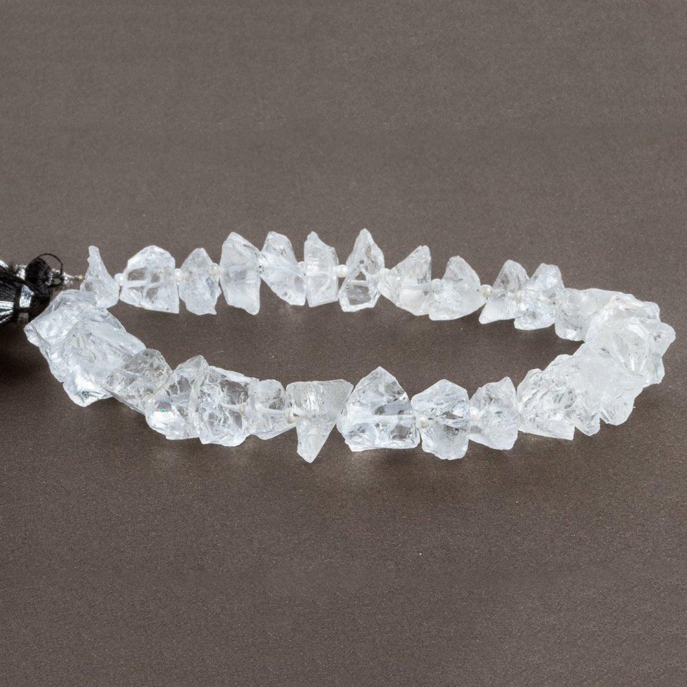 Crystal Quartz Hammer Faceted Nugget Beads 8 inch 25 pieces - The Bead Traders