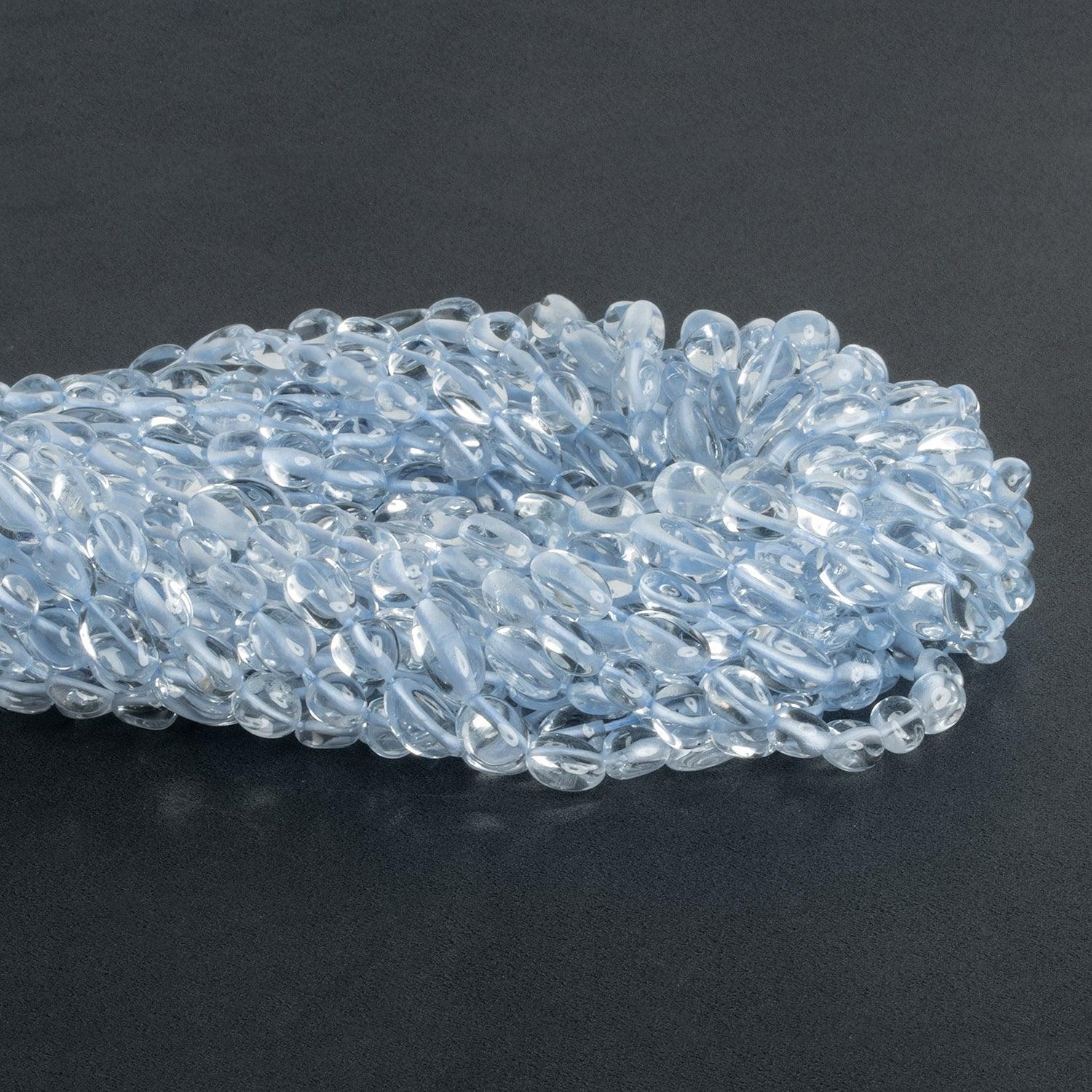 Crystal Quartz Plain Nuggets 12 inch 40 beads - The Bead Traders