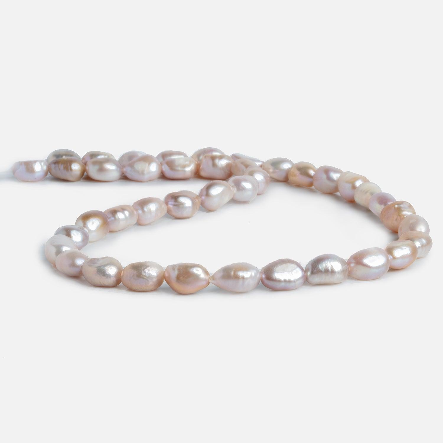 Dark Peach Baroque Freshwater Pearls 15 inch 37 pieces - The Bead Traders
