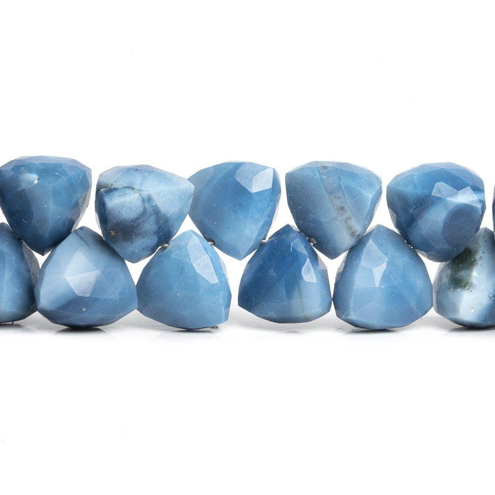 Denim Blue Opal Faceted Trillion Beads 8 inch 40 pieces - The Bead Traders