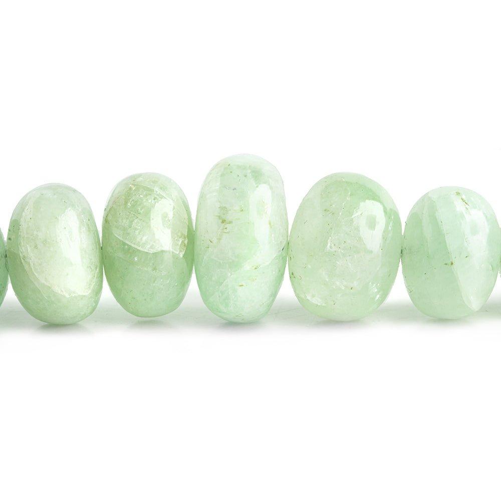 Emerald Plain Rondelle Beads 18 inch 74 pieces - The Bead Traders