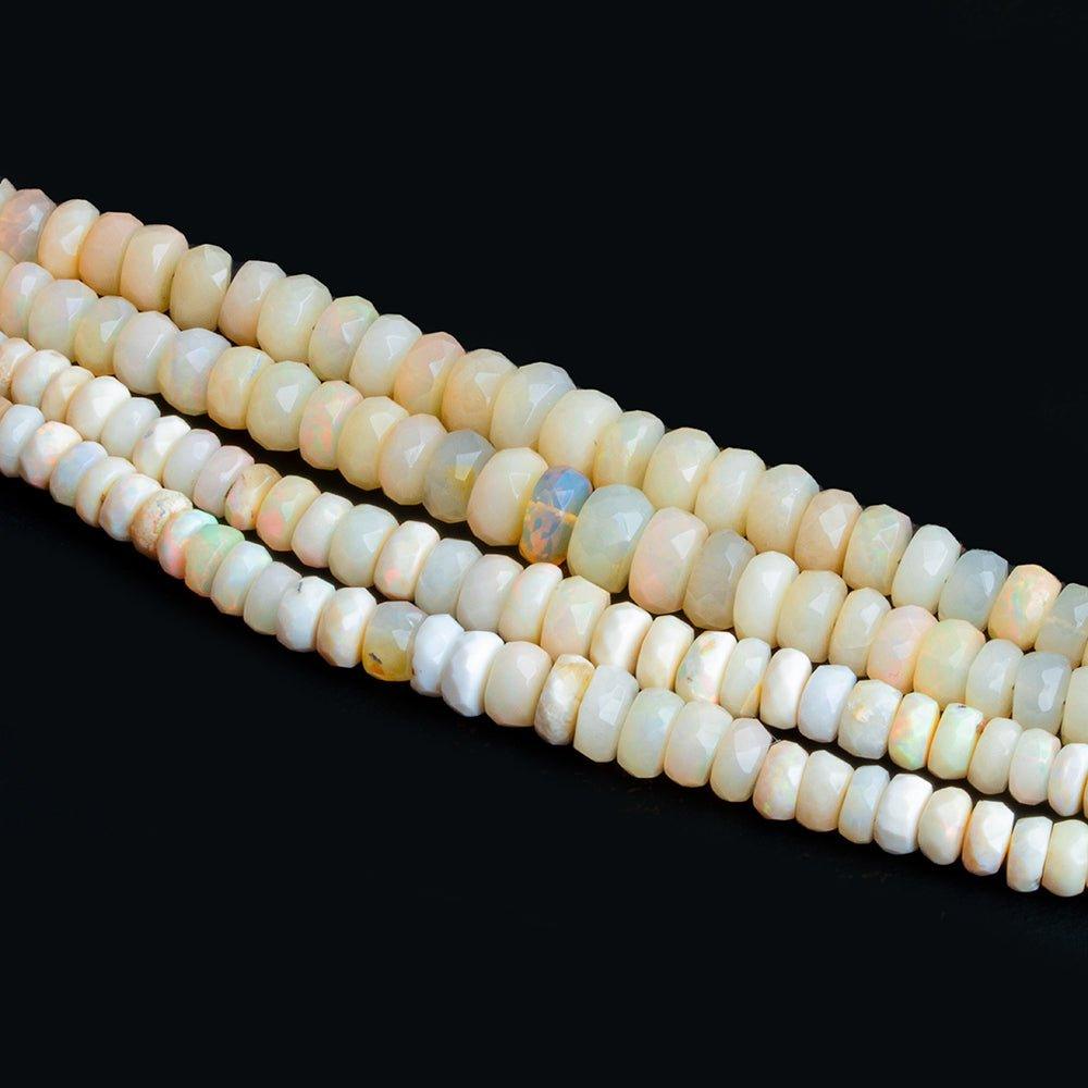 Ethiopian Opal Faceted Rondelles - Lot of 4 - The Bead Traders