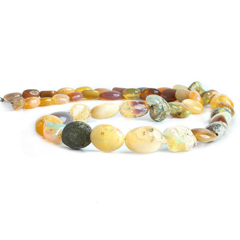 Ethiopian Opal Plain Nugget Beads 16 inch 45 pieces - The Bead Traders