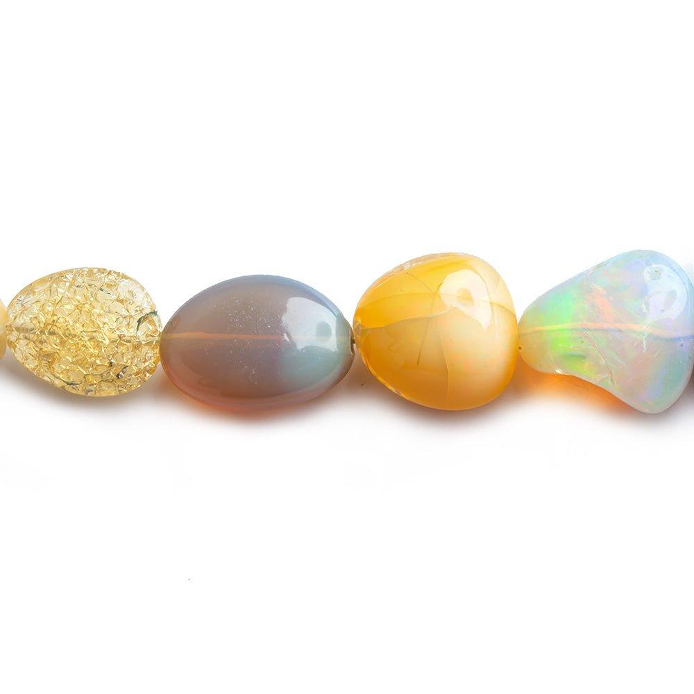 Ethiopian Opal Plain Nugget Beads 16 inch 45 pieces - The Bead Traders